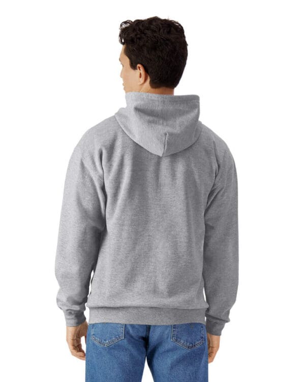 Midweight Fleece Adult Full Zip Hooded Sweatshirt - Image 2